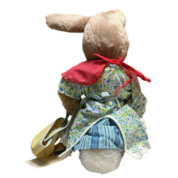 Vintage Beatrix Potter Mrs. Rabbit 1972 Stuffed Animal Toy Made in USA - Picture 3 of 11